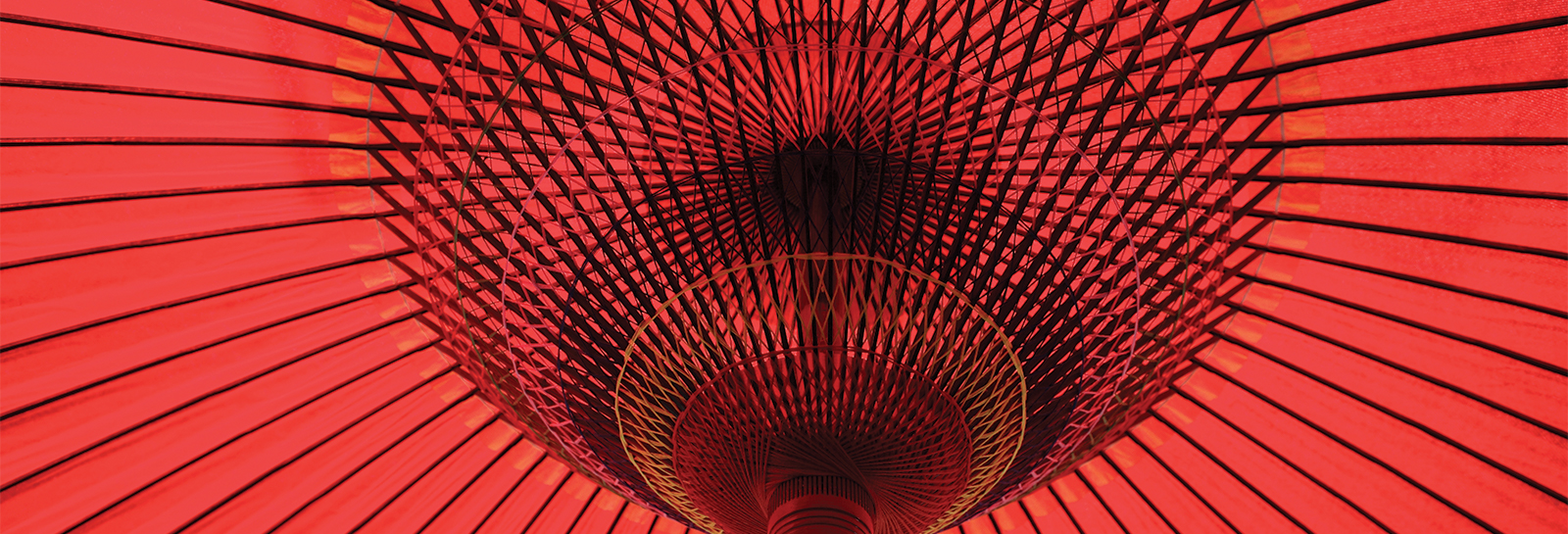 abstract image of a tower on a red background