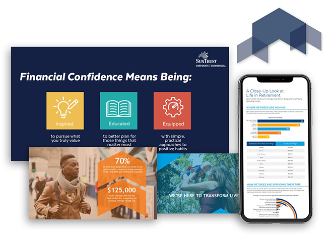 collage of Suntrust collateral